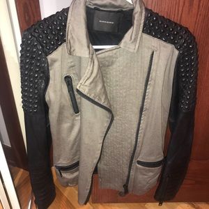 Maison Scotch Army Leather Jacket